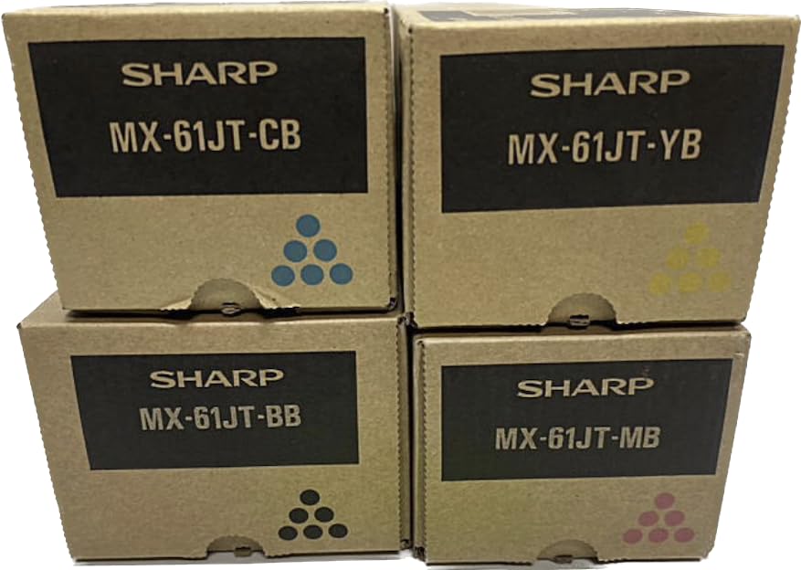 シャープMX-61JT Bトナー4色2セット シャープ MX-61JT-B 小容量 【純正】 トナー 4色セット : コピー